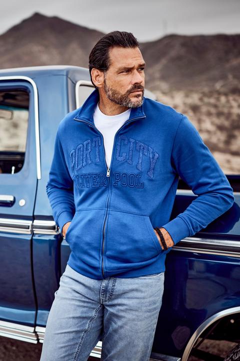 Produktbild JP1880 Sweatjacke, Stehkragen, Badges (L)