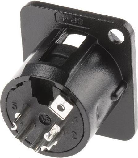 Produktbild RS PRO Einbaustecker XLR schwarz 5-polig