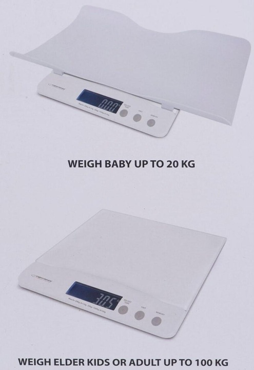 Produktbild Esperanza EBS017 Baby scales for babies 2in1 White (100 kg)