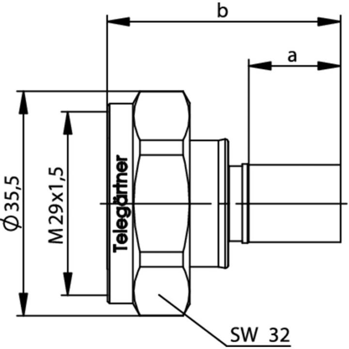 Immagine prodotto Telegärtner J01120A0106 J01120A0106 Connettore DIN 7-16 Spina, dritta 50 Ω