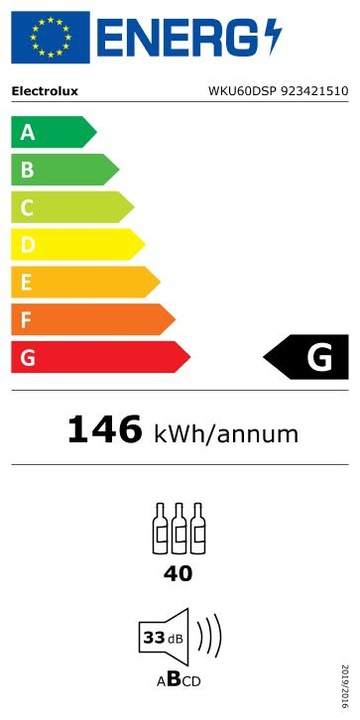 Energie-Label Electrolux WKU60DSP
