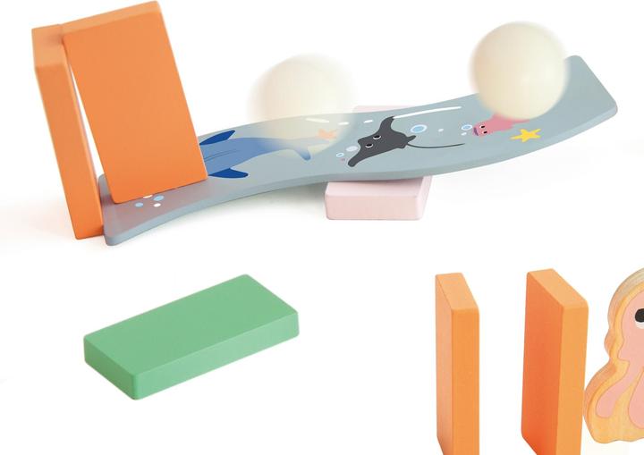 Produktbild Classic World Domino-Ozean aus Holz, 100 Stück.