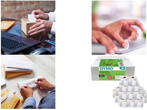 Produktbild Dymo Namensschild klein 19x51mm weiss 24 Rollen à 500 Etiketten,ablösbar