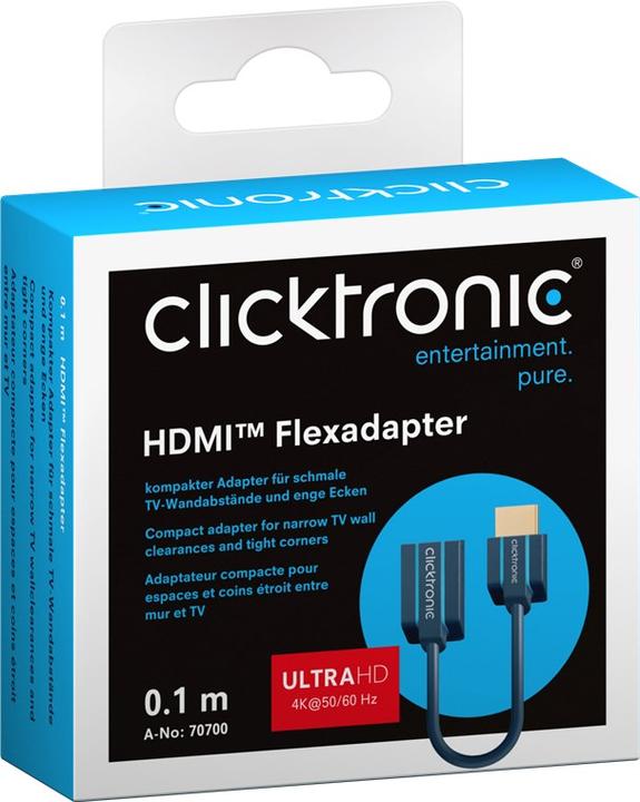 Produktbild Goobay Clicktronic HDMI Flexadapter 0.1m (0.10 m, HDMI, 1.4)