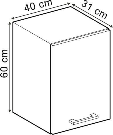 Immagine prodotto Vicco Hängeschrank R-Line (40 x 31 x 60 cm)