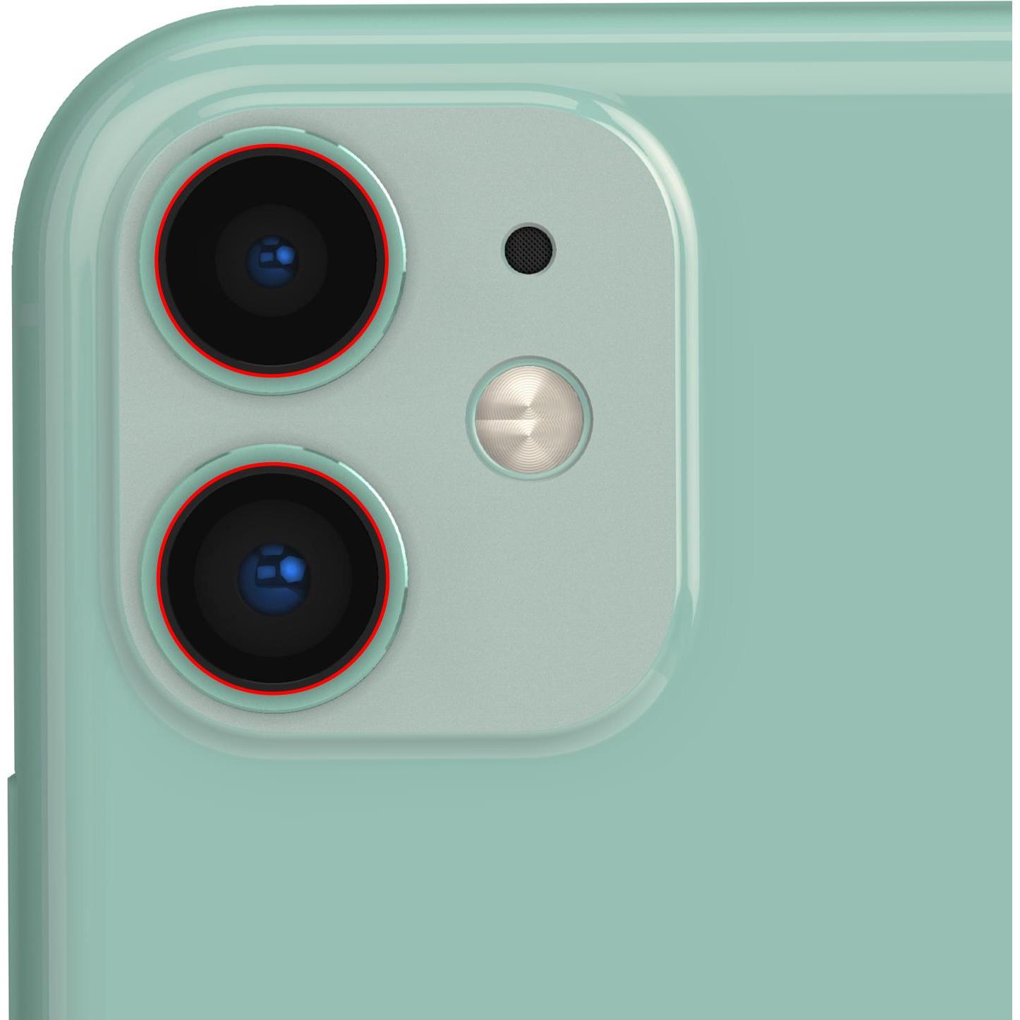 Thumbnail - Clappio Schutzlinse Ersatzteil (iPhone 11), Mobilgerät Ersatzteile, Schwarz