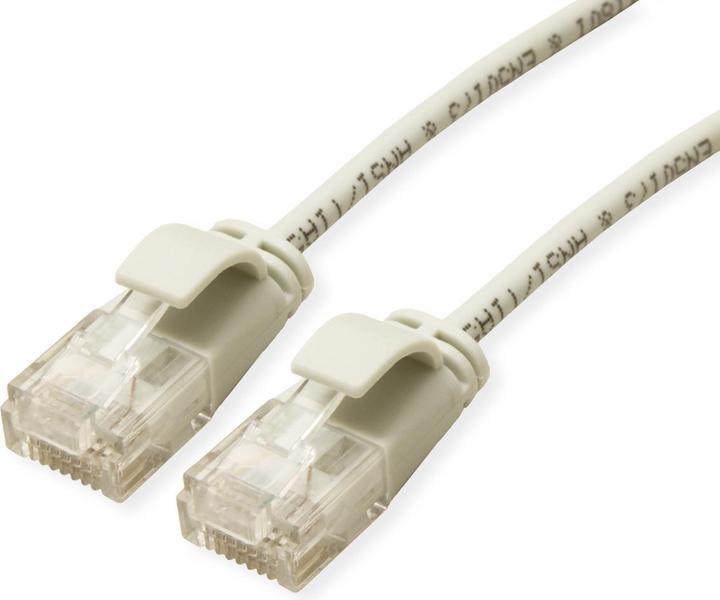 Actual product image Roline UTP DataCenter patch cable cat.6A, LSOH, slim, grey, 5 m (U/UTP, UTP, CAT6a, 5 m)