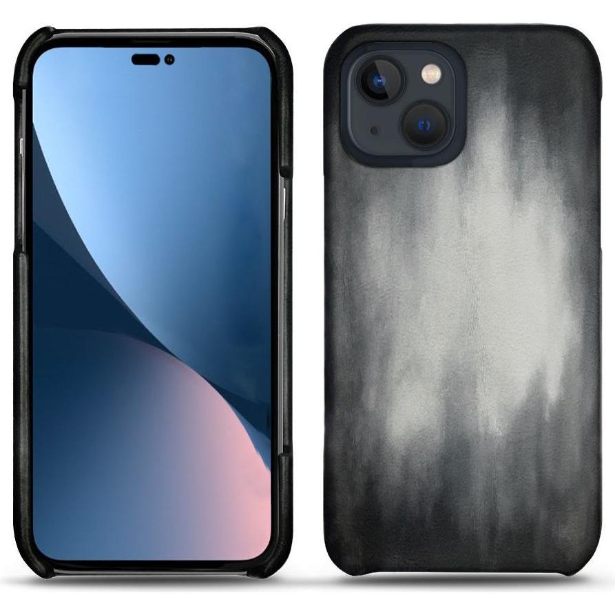 Noreve Lederschutzhülle (Apple iPhone 14 Plus), Smartphone Hülle, Grau