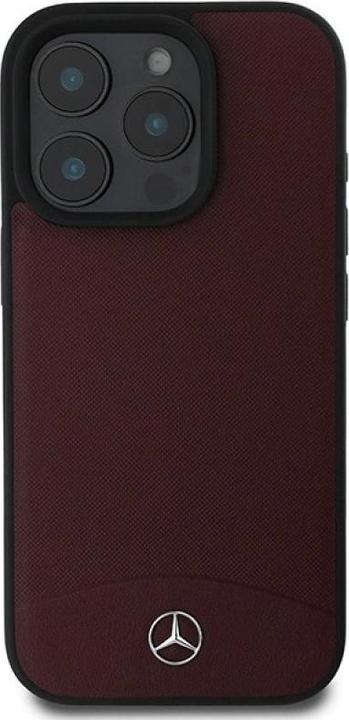 Image du produit Mercedes MEHMP16L23RBARR iPhone 16 Pro 6.3" czerwony/red hardcase Textured And Plain Leather MagSafe (Apple iPhone 16 Pro)