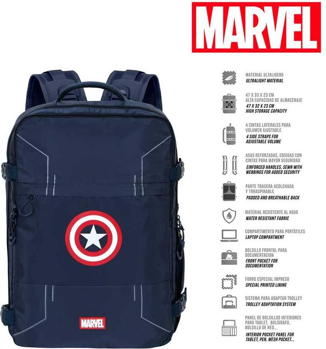 Actual product image Karactermania Large Mercury Travel Backpack 47x23x33cm Gears