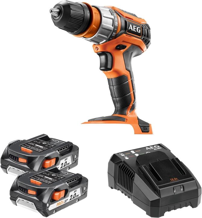 Actual product image AEG BS18C2X LI-202C cordless compact drill driver
