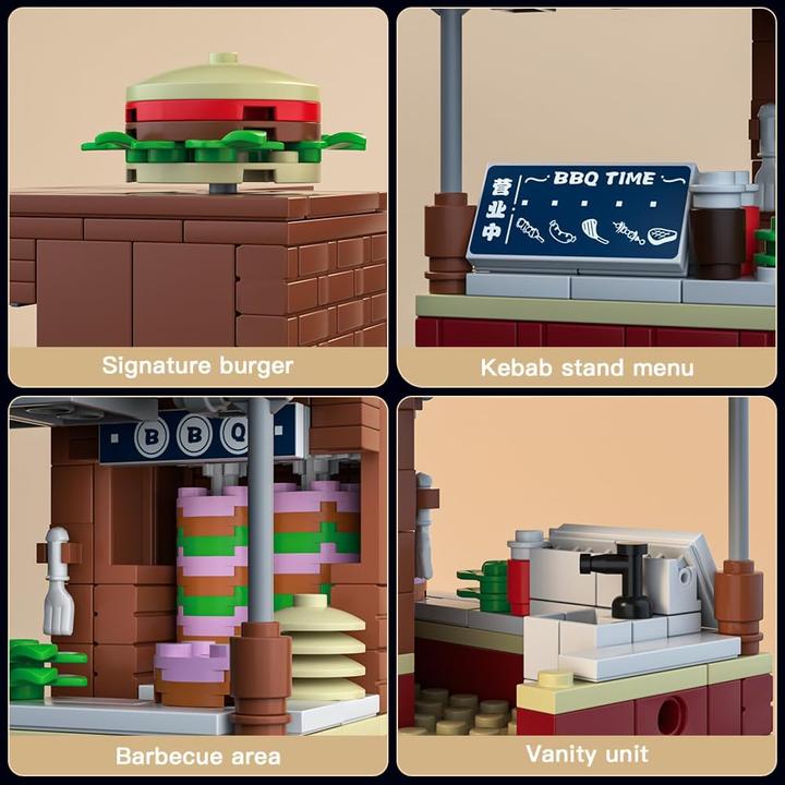 Actual product image Mould King BBQ stand