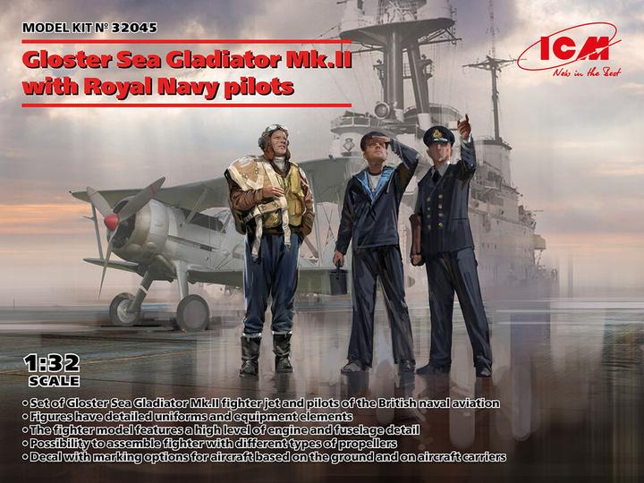 Produktbild ICM Gloster Sea Gladiator Mk.II with Royal Navy pilots