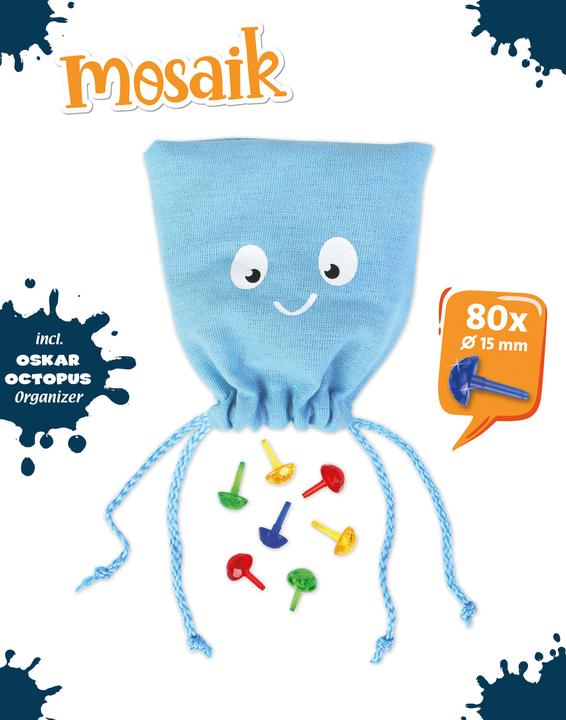 Immagine prodotto Magni 35622 - Set di giochi a incastro per mosaico, mosaico a incastro con 80 tasselli trasparenti