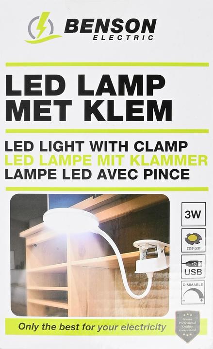 Produktbild Benson Electric LED Klemmleuchte