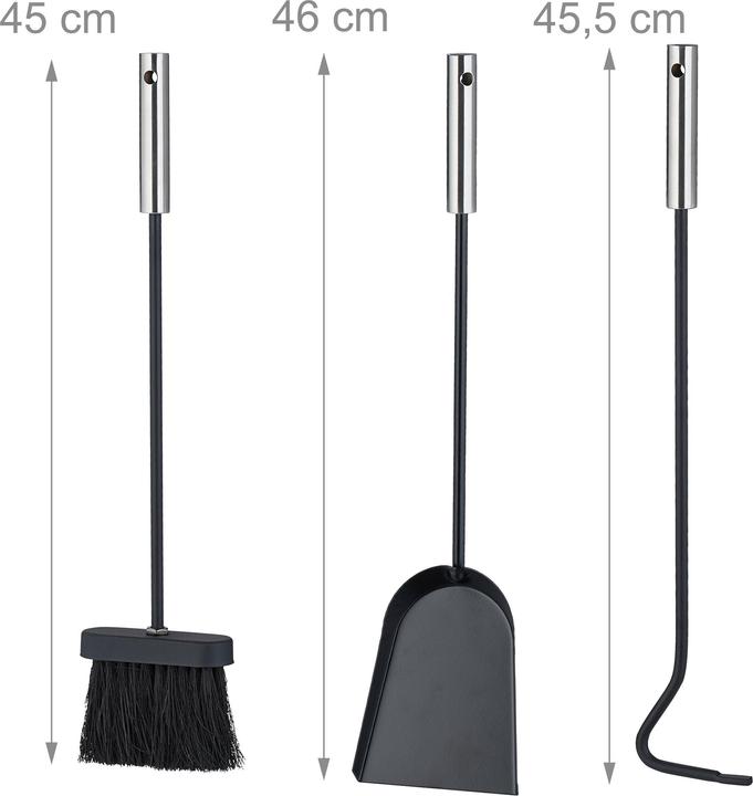 Produktbild Relaxdays 4-tlg. Kaminbesteck