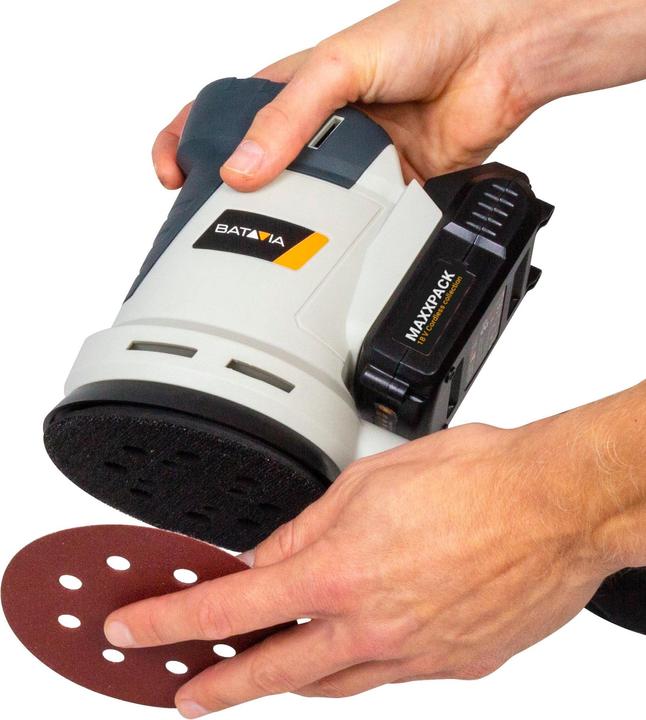 Actual product image Batavia 18V Battery Random Orbit Sander 7063457 (Eccentric grinder)