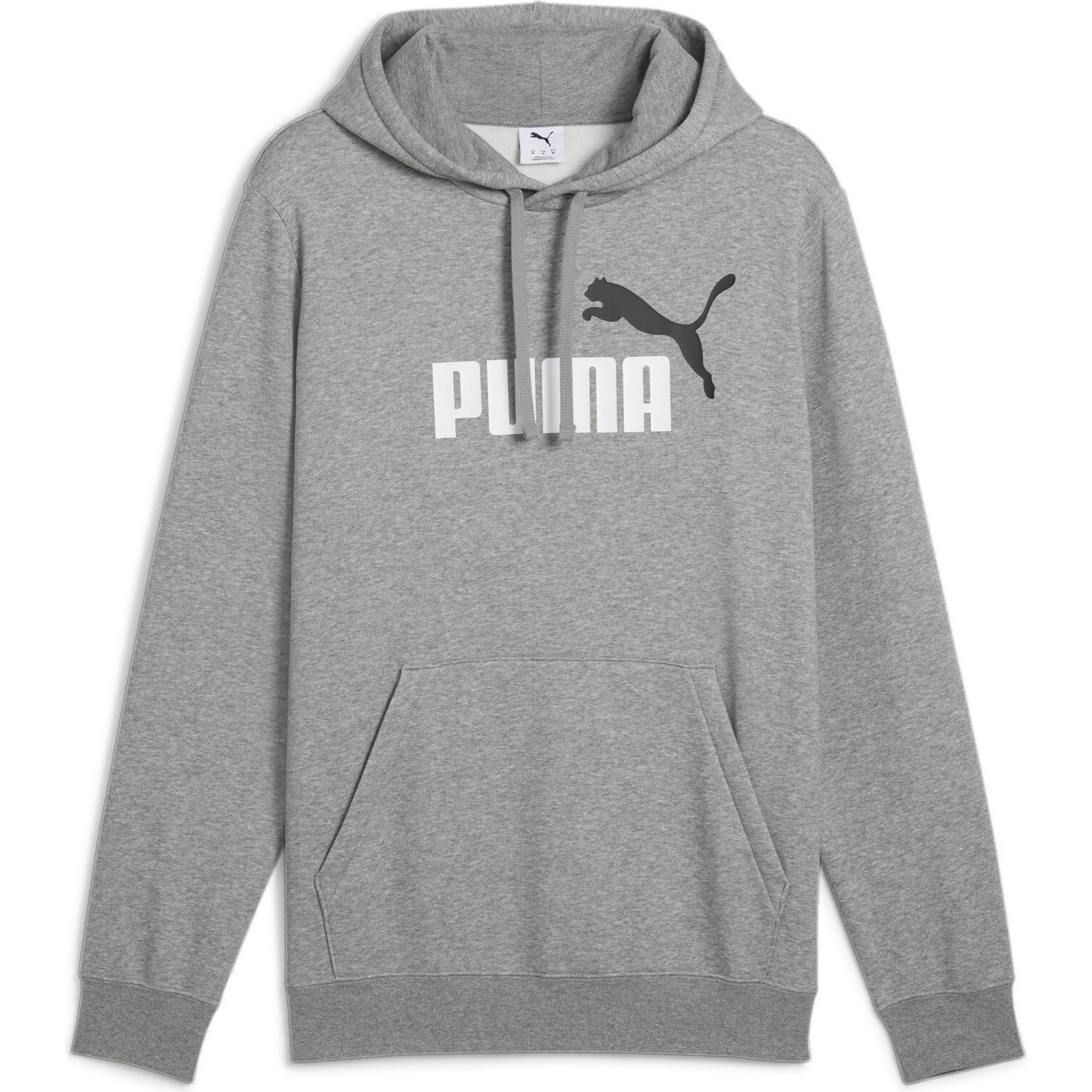 Puma, Herren, Pullover, ESS 2 COLOR No. 1 Logo Hoodie FL, Grau, (M)
