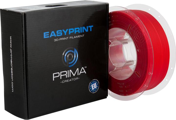 Produktbild Prima Creator EasyPrint PLA - 1.75mm - 1 kg - Red (PLA, 1.75 mm, 1000 g, Rot)