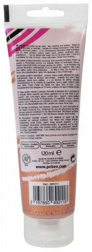 Produktbild Pebeo Decocrème Perlmutt Acrylfarben (Kupfer, 120 ml)