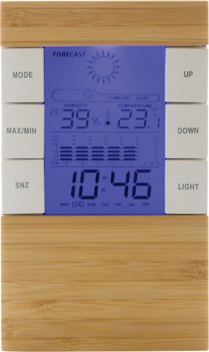 Actual product image Xd Collection Utah Bamboo Digital Desk Clock