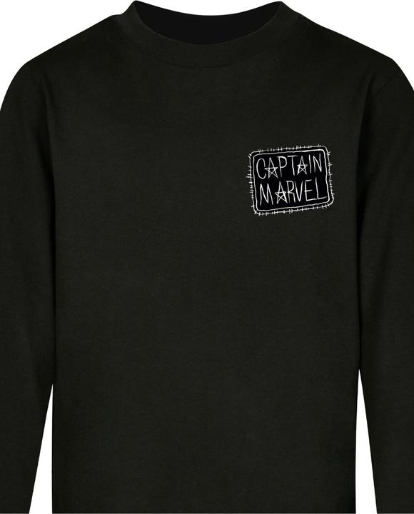 Image du produit Absolute Cult Kids Captain Marvel - Patch Chest Longsleeve - 135433 (146, 152)