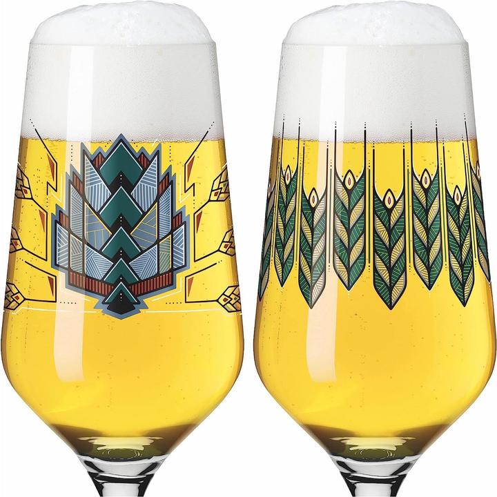 Actual product image Ritzenhoff Pilsgläser mit Motiv Brauchzeit (0.37 l, 2 x)