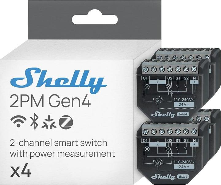 Image du produit Shelly 2PM Gen4 (Actionneur de commutation)