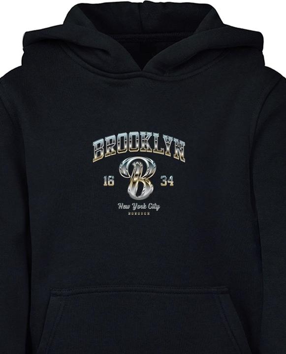 Immagine prodotto Mister Tee Felpa con cappuccio BRKLN per bambini - 132503 (146, 152)