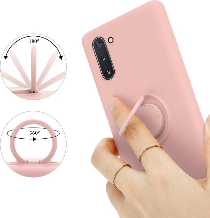 Actual product image Cadorabo TPU Liquid Ring Silicone Case Cover (Samsung Galaxy Note 10)