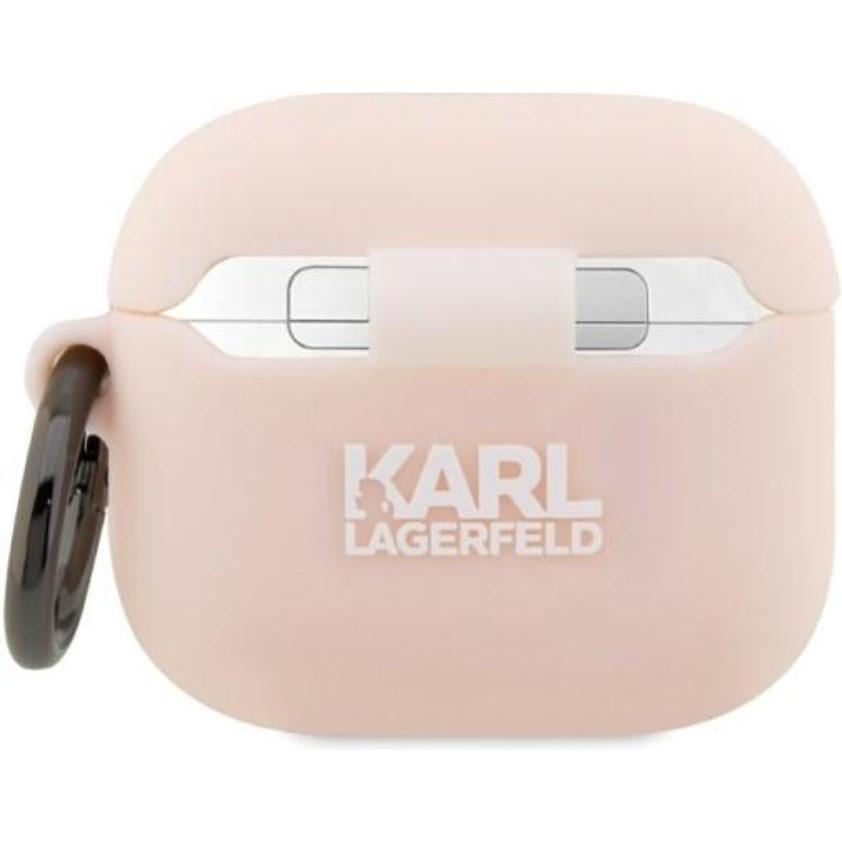 Thumbnail - Karl Lagerfeld KLA3RUNCHP AirPods 3 cover pink/pink Silicone Choupette Head 3D (Kopfhörer Tasche), Kopfhörertasche + Sch...