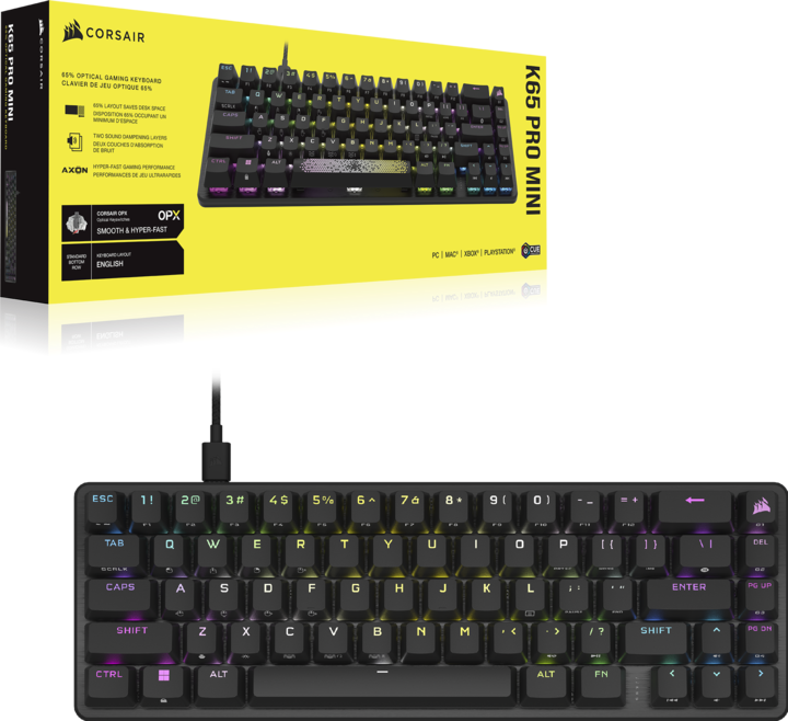 Produktbild Corsair K65 Pro Mini (DE, Kabelgebunden)