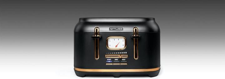 Immagine prodotto Muse MS131 BC Tostapane in acciaio inox nero