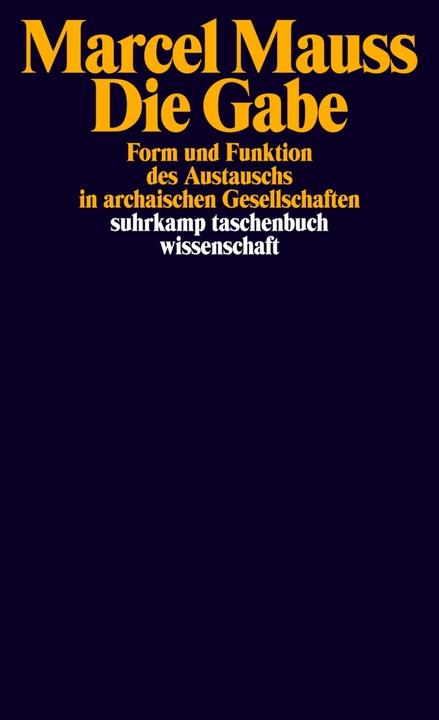Produktbild Die Gabe (Deutsch, Marcel Mauss, 1990)