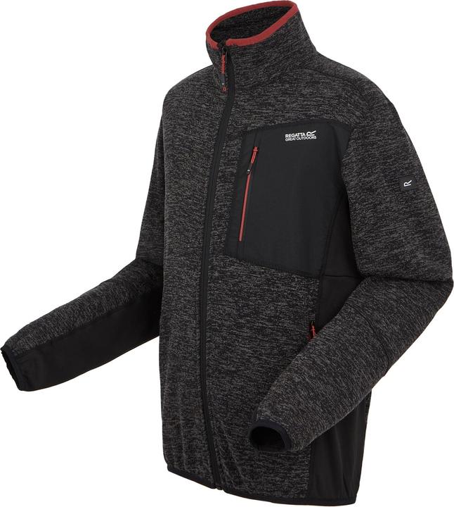 Actual product image Regatta Mens Baslinn Marl Full Zip Fleece Jacket (S)