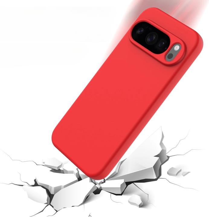 Actual product image Cover-Discount Google Pixel 10 / 10 Pro - Silikon Gummi Hülle mit Riemen (Google Pixel 10 Pro, Google Pixel 10)