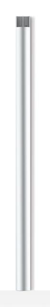 Produktbild Multibrackets Aluminium Kabelkanäle (Kabelkanal, 110 cm)