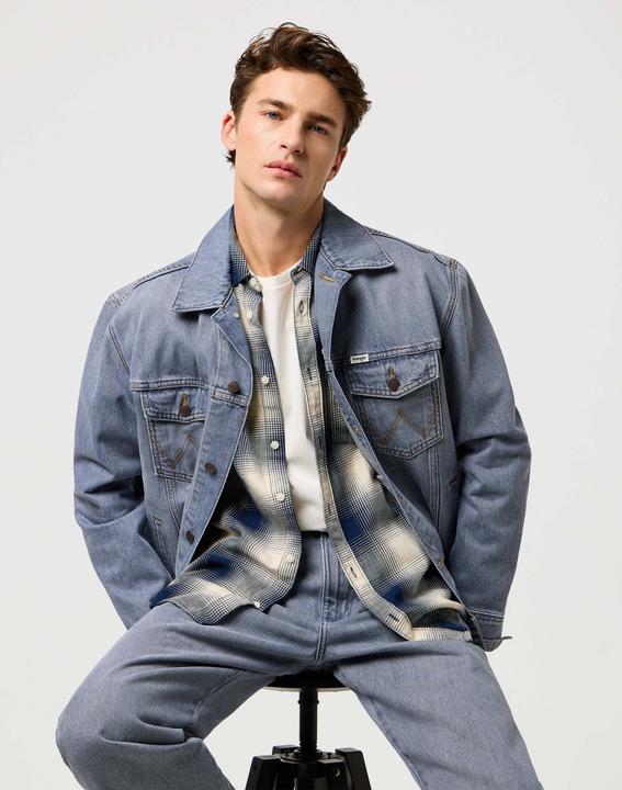 Actual product image Wrangler Langarmhemd 1 Pkt Indigo Shirt (XL)