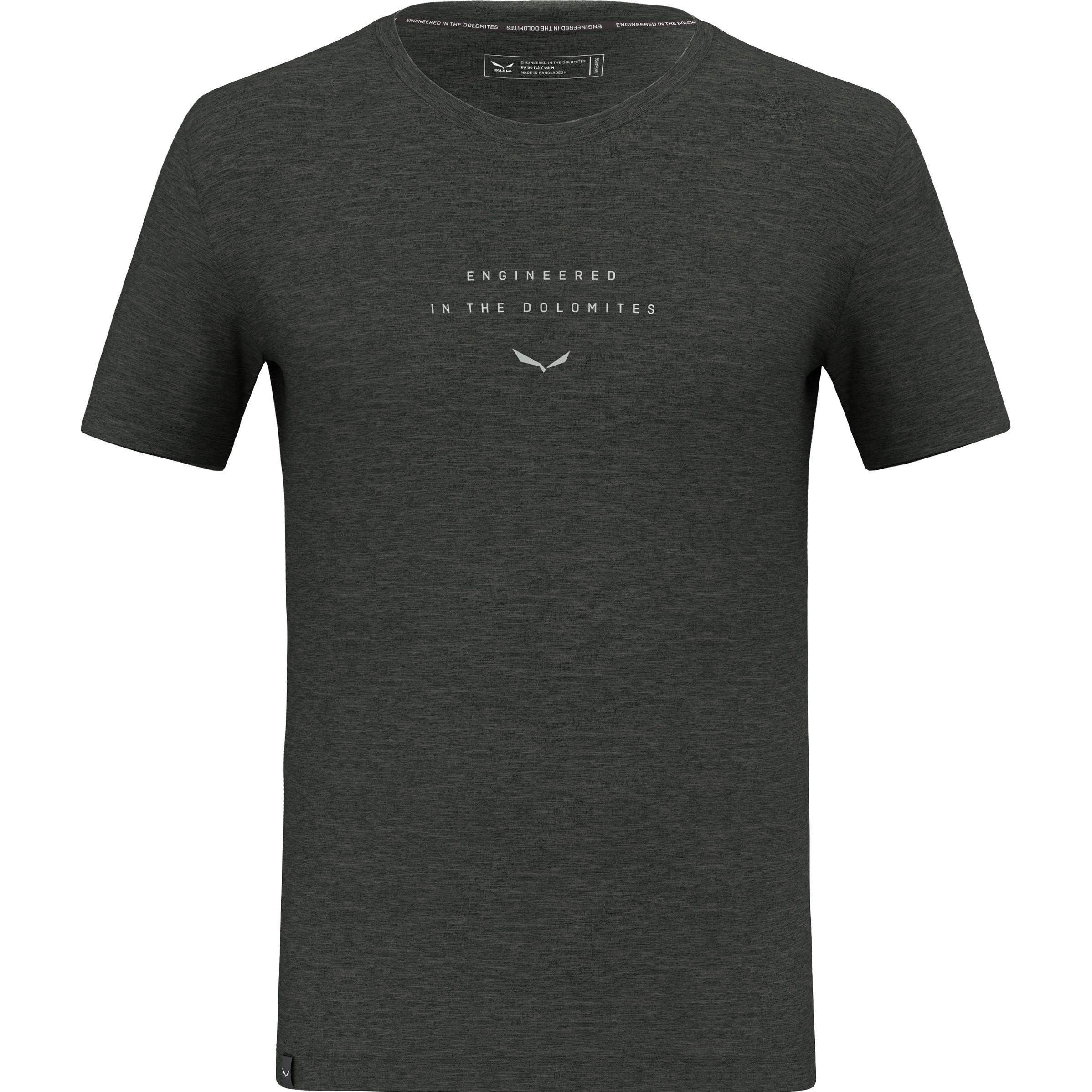 Salewa, Herren, Funktionsshirt, Eagle Eitd Merino T-Shirt (54), Grün, 54