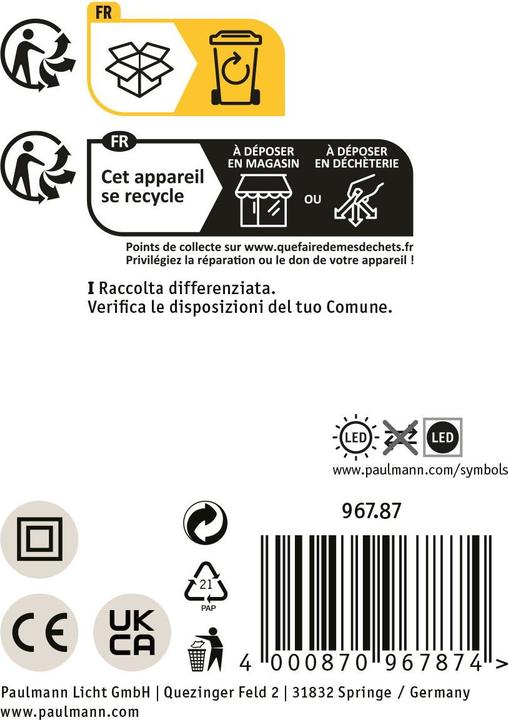 Produktbild Paulmann URail Spot Hildor (850 lm)