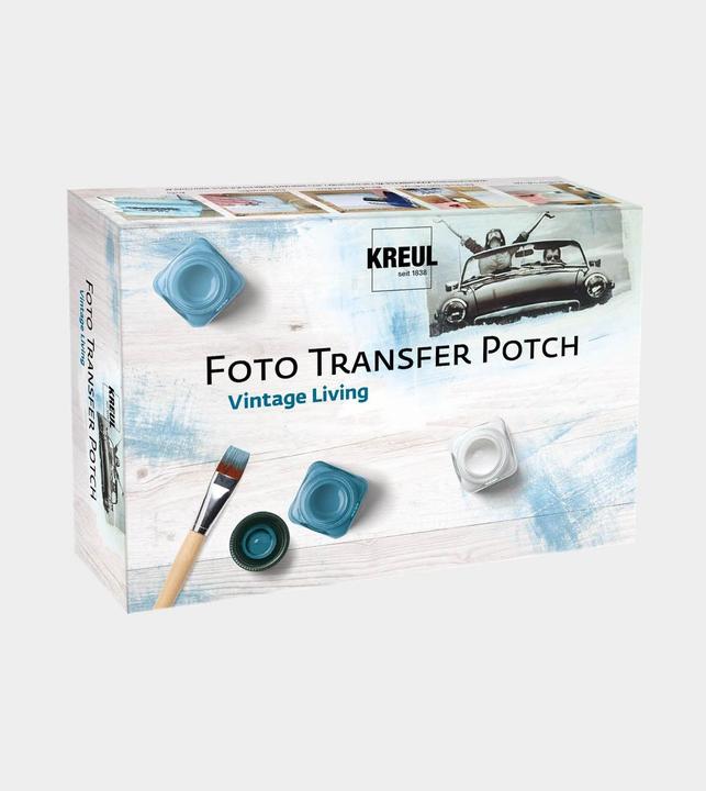 Produktbild Kreul Foto Transfer POTCH, Set "Vintage Living" (Transparent, Blau, 20 ml)