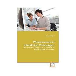 Thumbnail - Wissenserwerb in interaktiven Vorlesungen, Fachbücher von Tanja Mangold