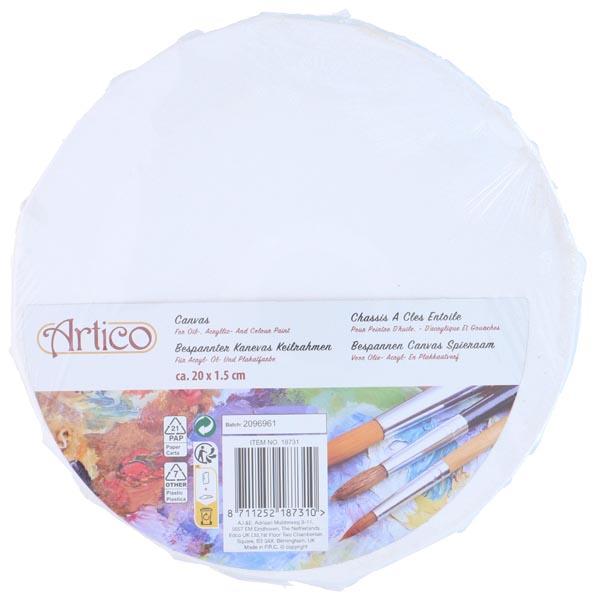 Natura Punto Stretched Canvas Round