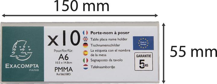 Actual product image Exacompta Table leaflet stand (A6, Across)