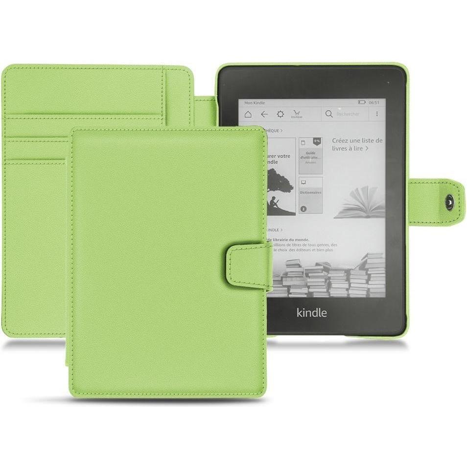 Noreve Lederschutzhülle Wallet (Kindle Paperwhite 2018), eReader Zubehör, Grün