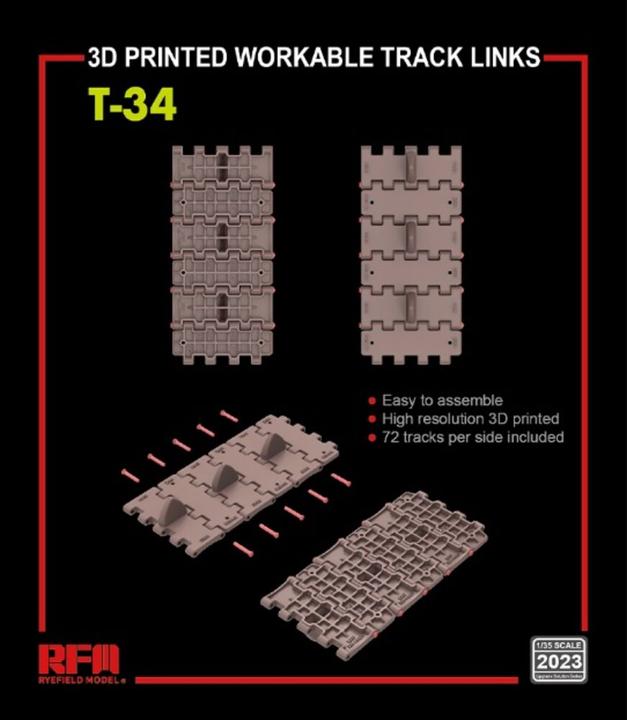Produktbild Rye Field Model Workable track links for T-34 (3D printed )