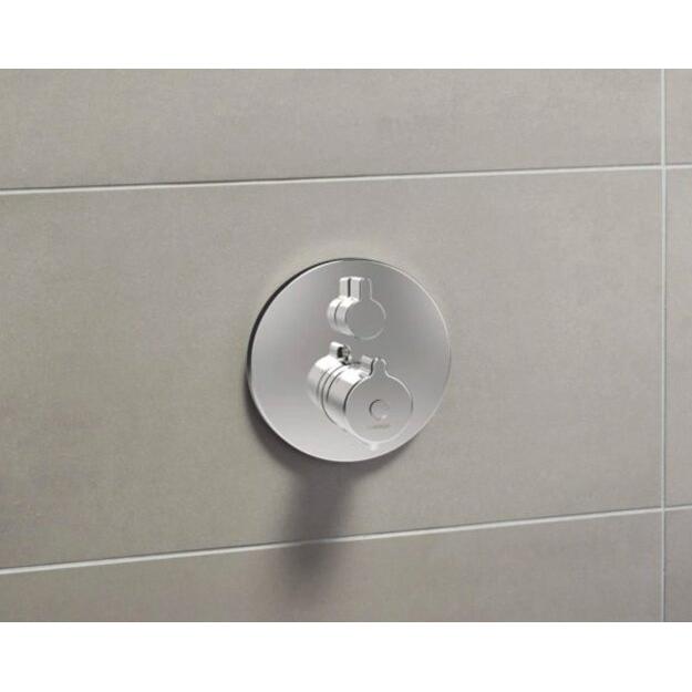 Thumbnail - Hansa, Badarmatur, HANSAclinca Safety + Fertigset für Wannen- und Brause, 2 Verbraucher, Unterputz, chrom