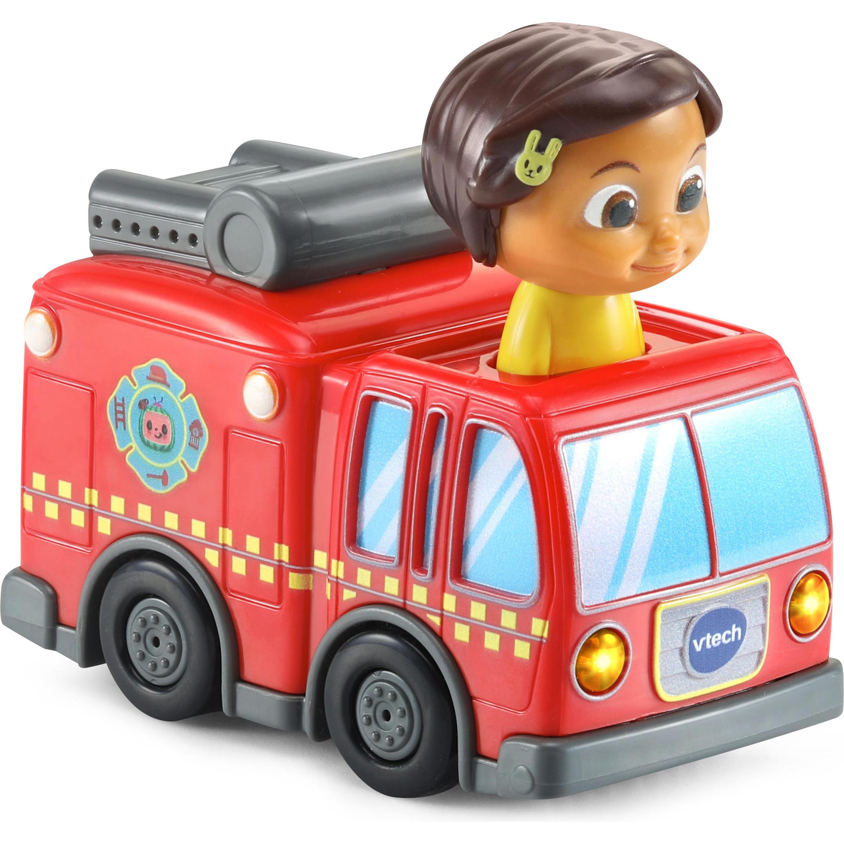 VTech Tut Tut Baby Flitzer - CoComelon Ninas Feuerwehrauto inkl. Schiene