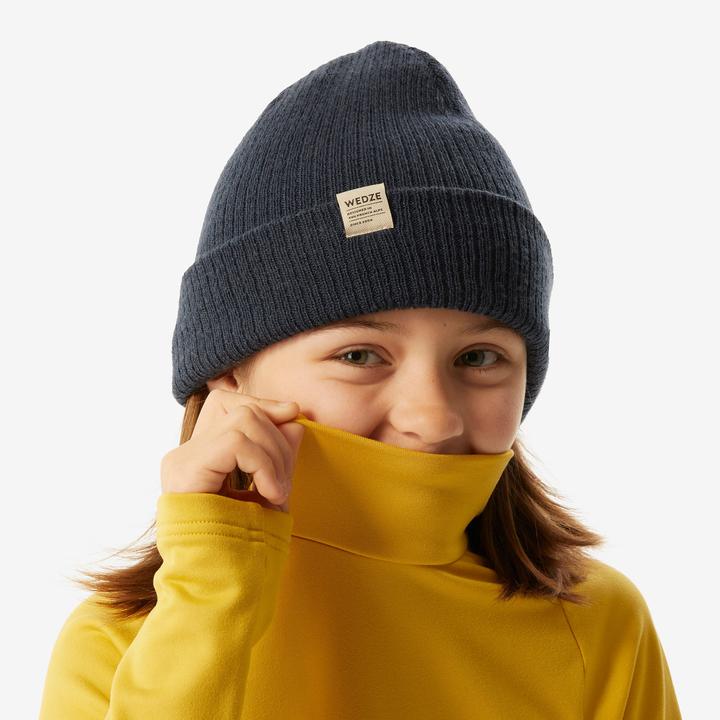 Produktbild Wedze Skiunterwäsche Funktionsshirt Kinder hoher Kragen - BL 500 gelb (128)