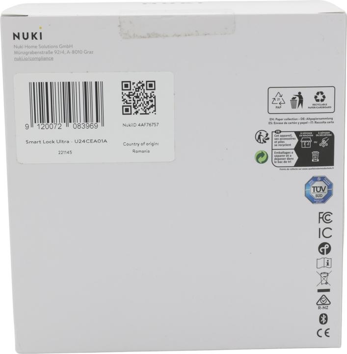 Immagine prodotto Nuki Cilindro Smart Lock ULTRA (5a generazione) UE (Smartphone)